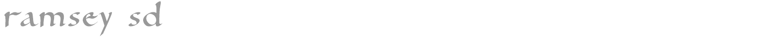 Ramsey font preview